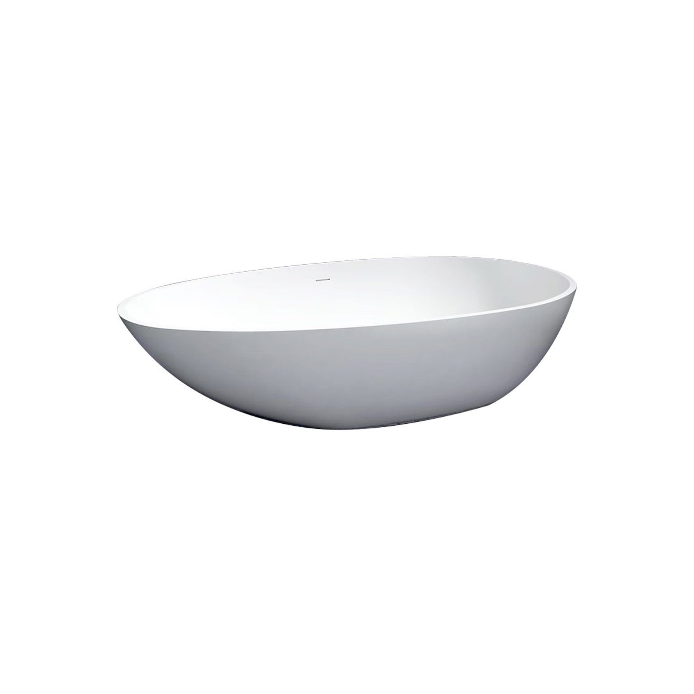 Best Design Solid vrijstaand bad Puur 185x85 glanzend wit