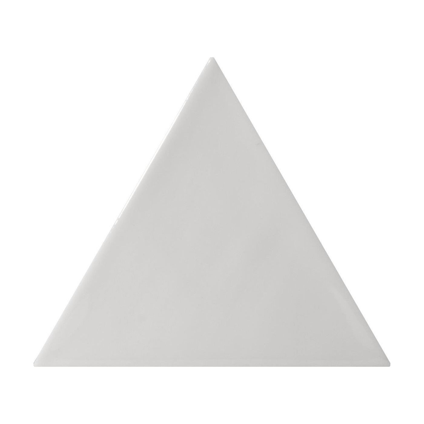 Quintessenza 3LATI driehoek tegel 13,2x11,4 Grigio Medio Lucido