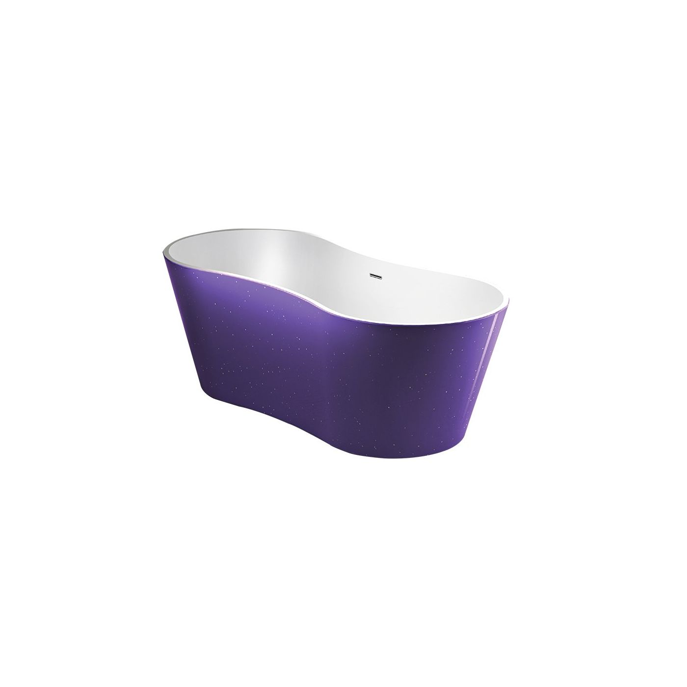 Best Design Vrijstaand bad Color Purplecub 174x77cm paars
