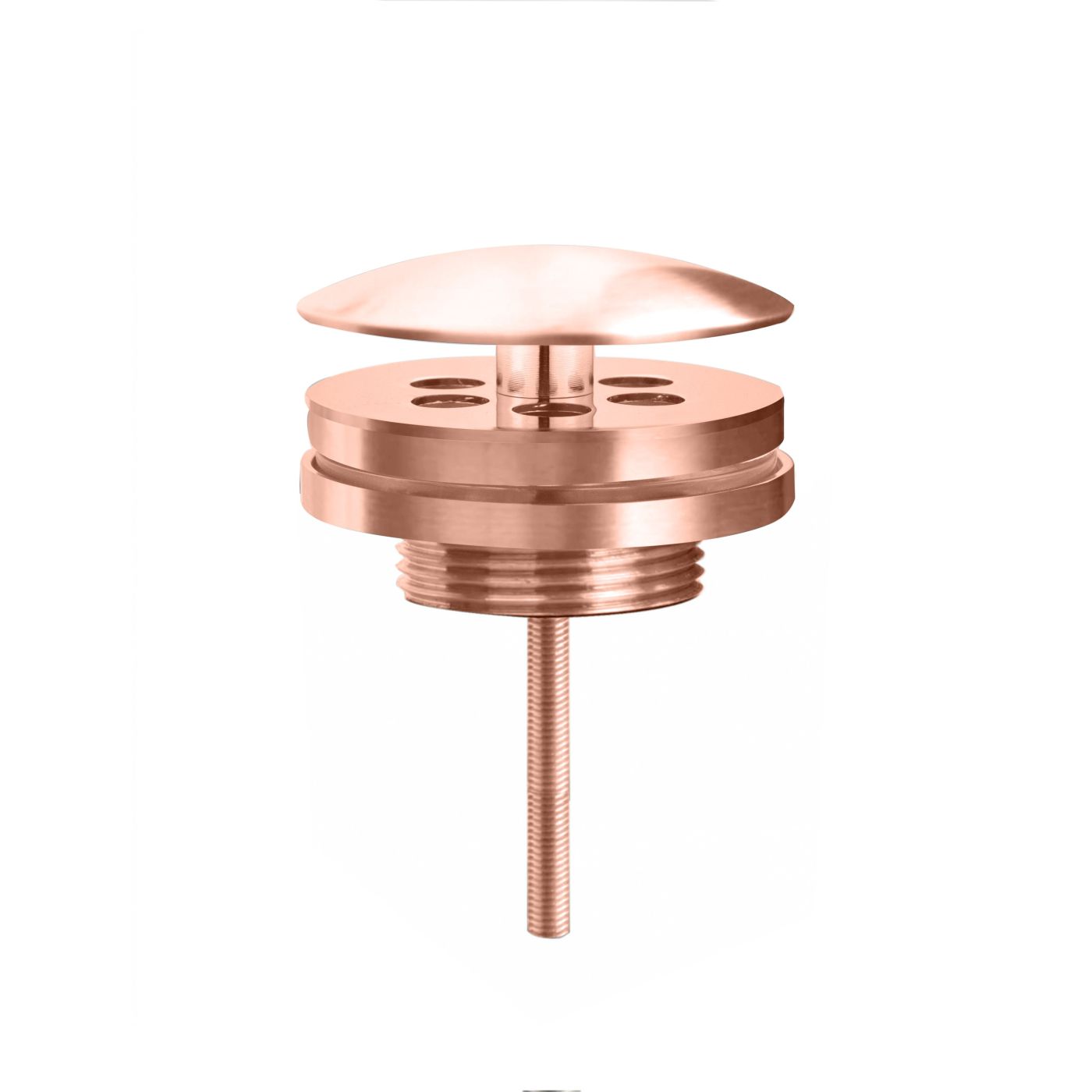 Best Design Lyon low fontein afvoerplug 5/4'' rosé mat goud
