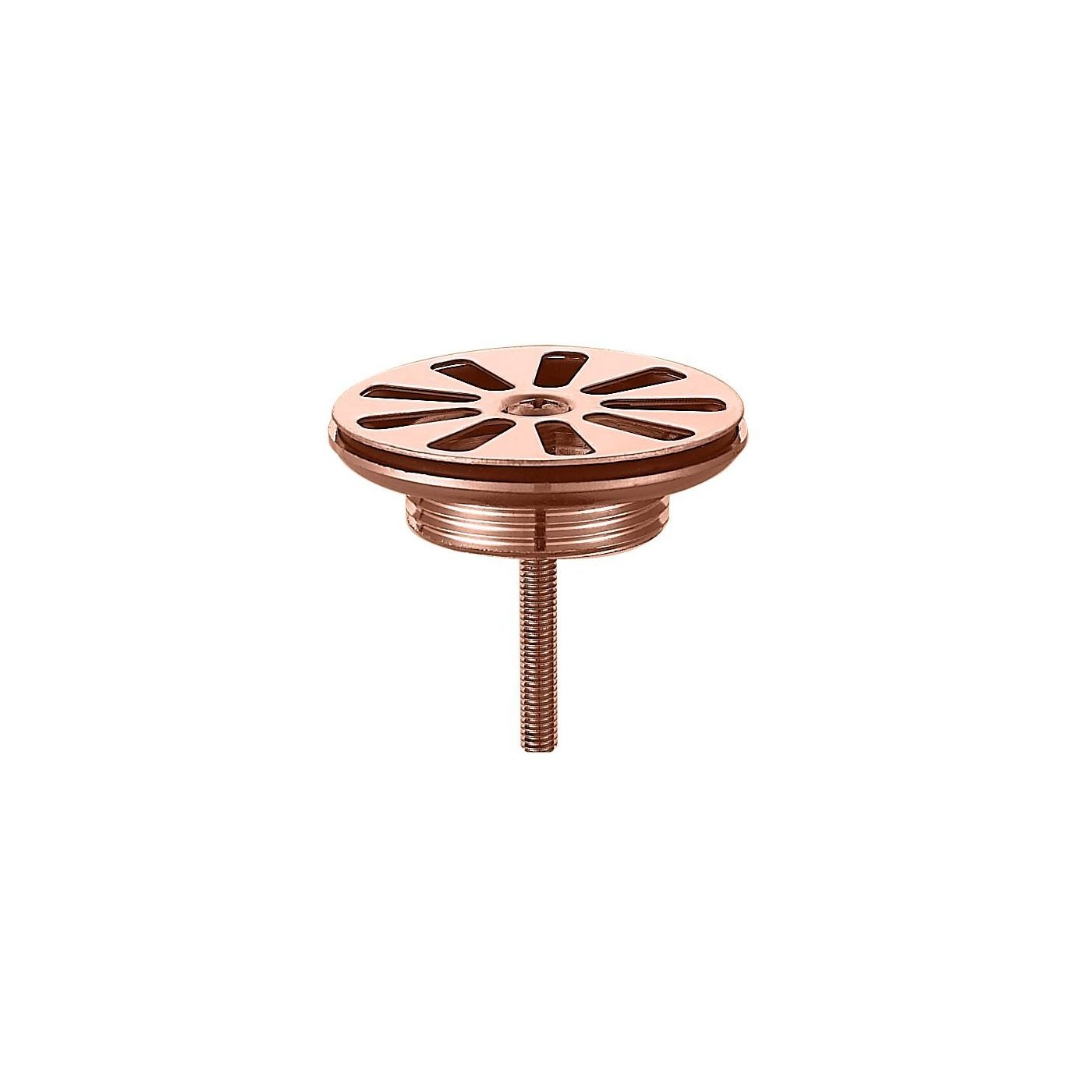 Best Design Lyon design open rooster afvoerplug 5/4'' rosé mat goud