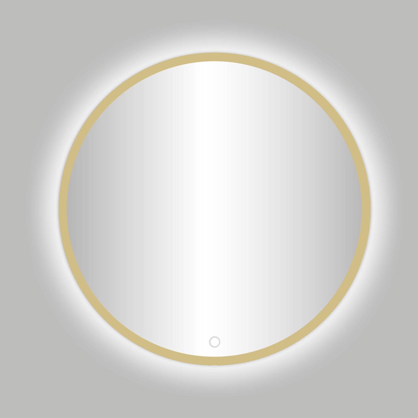Best Design Nancy Rivoli ronde LED spiegel Ø120cm mat goud