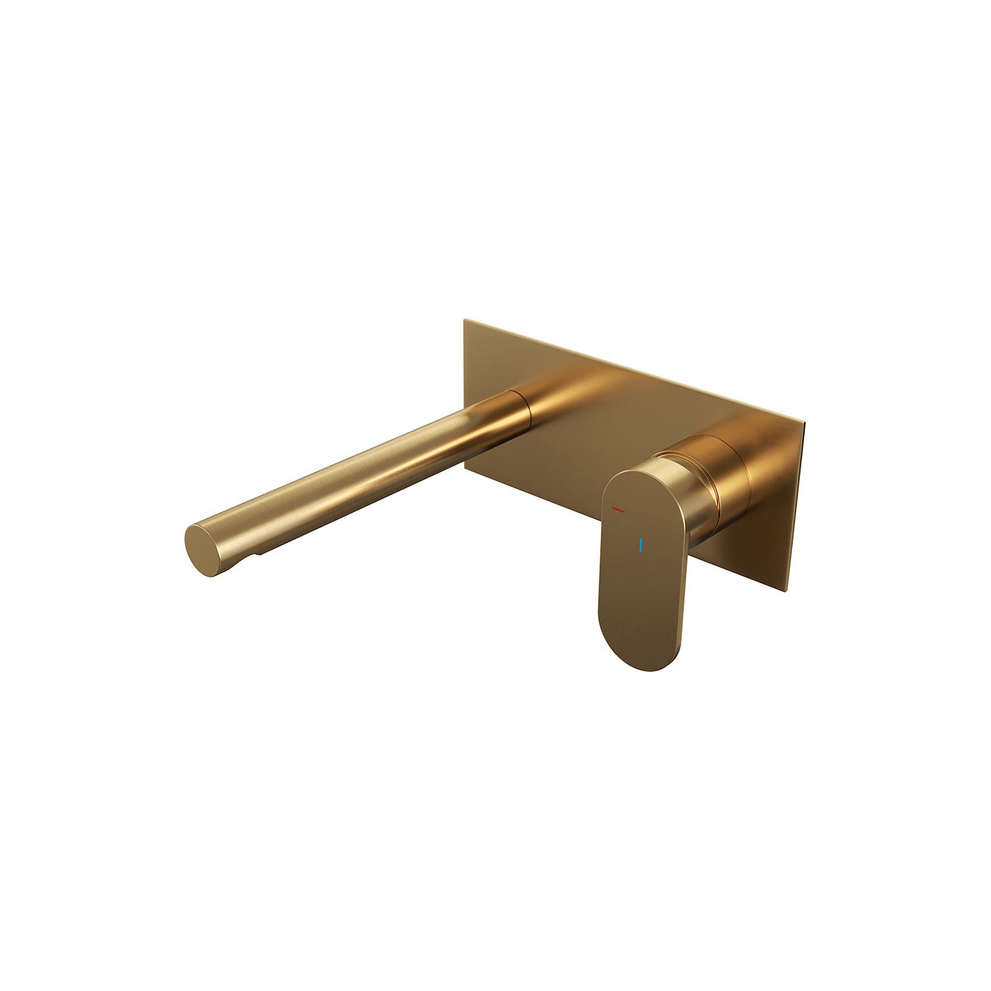 Brauer Gold Edition inbouw wastafelmengkraan brede hendel 20x9 goud