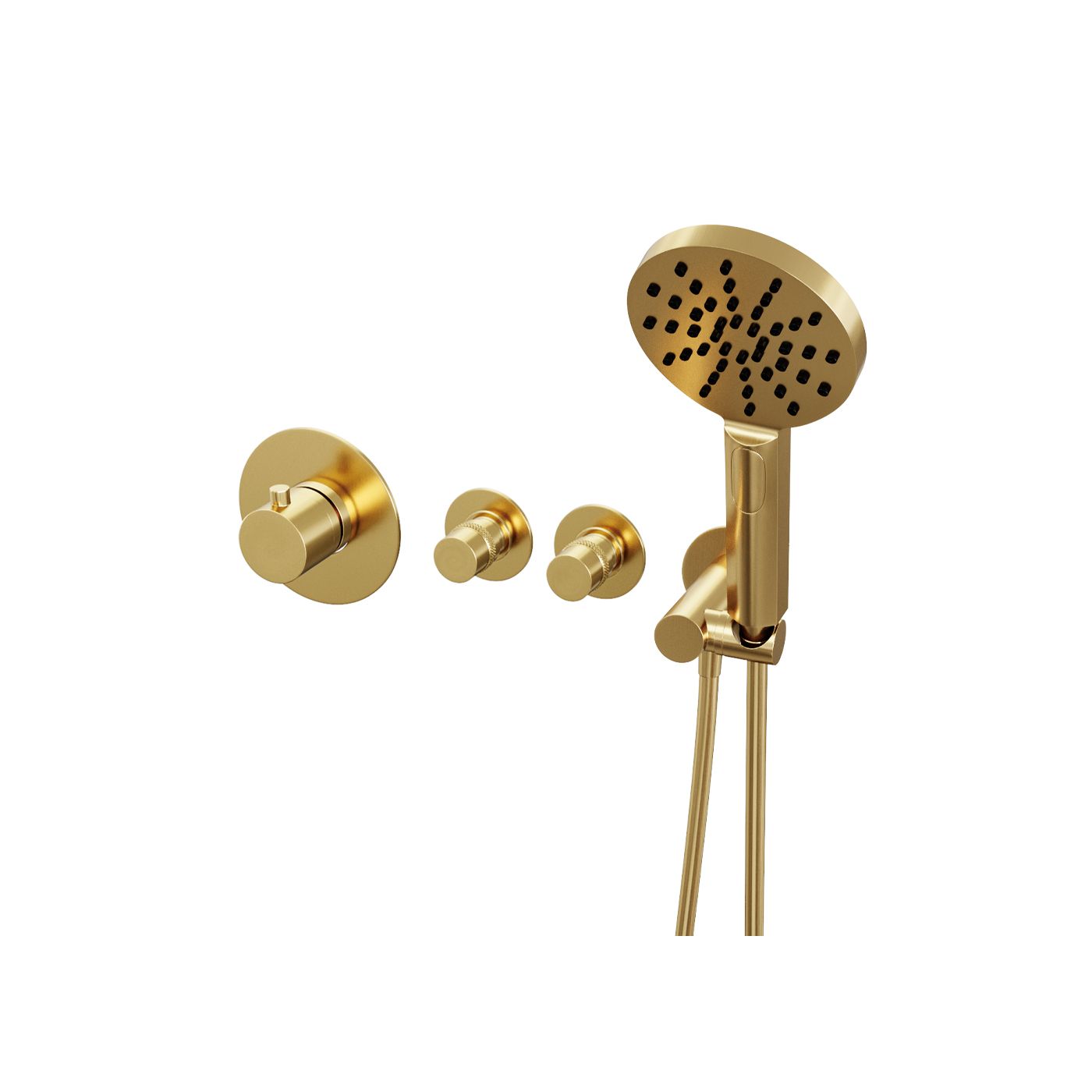Brauer Gold Edition inbouwbadkraan ronde handdouche goud