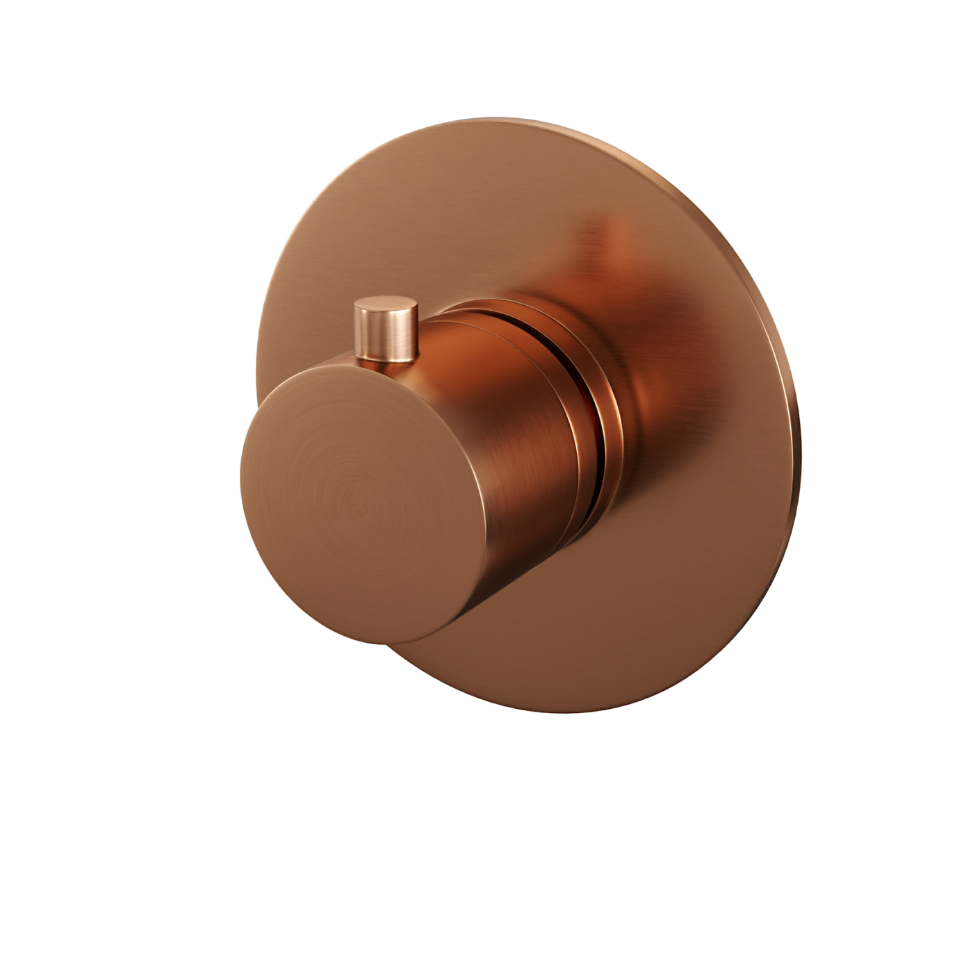 Brauer Copper Edition ronde inbouwthermostaat koper