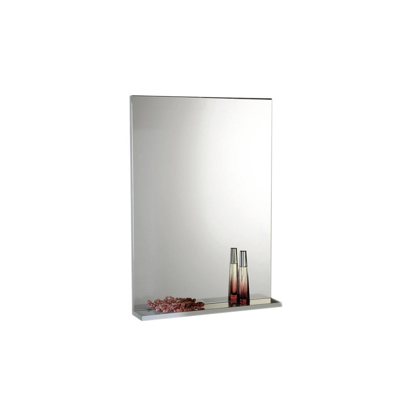 Aqualine Beta spiegel met planchet 40x70 wit