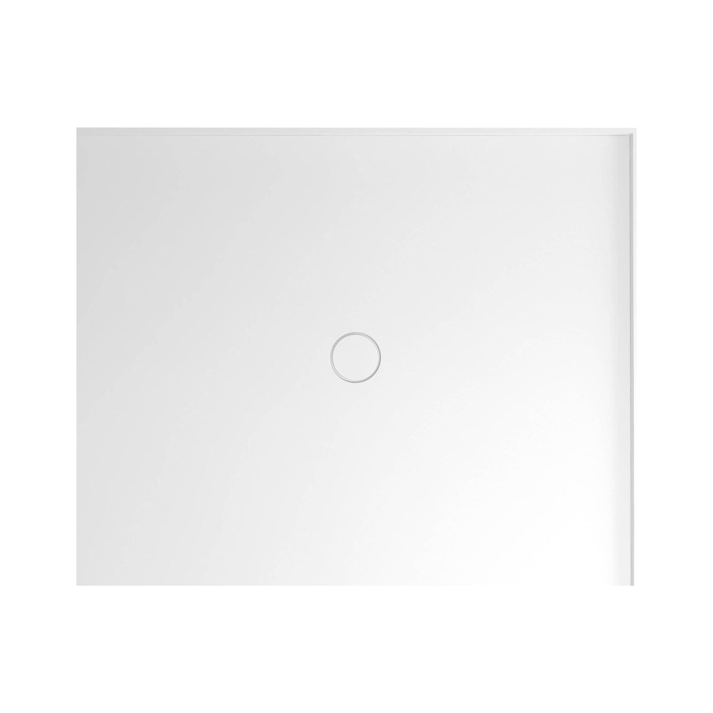 Mirai rechthoekige kunst marmeren Douchebak 110x90x1,8cm rechts wit