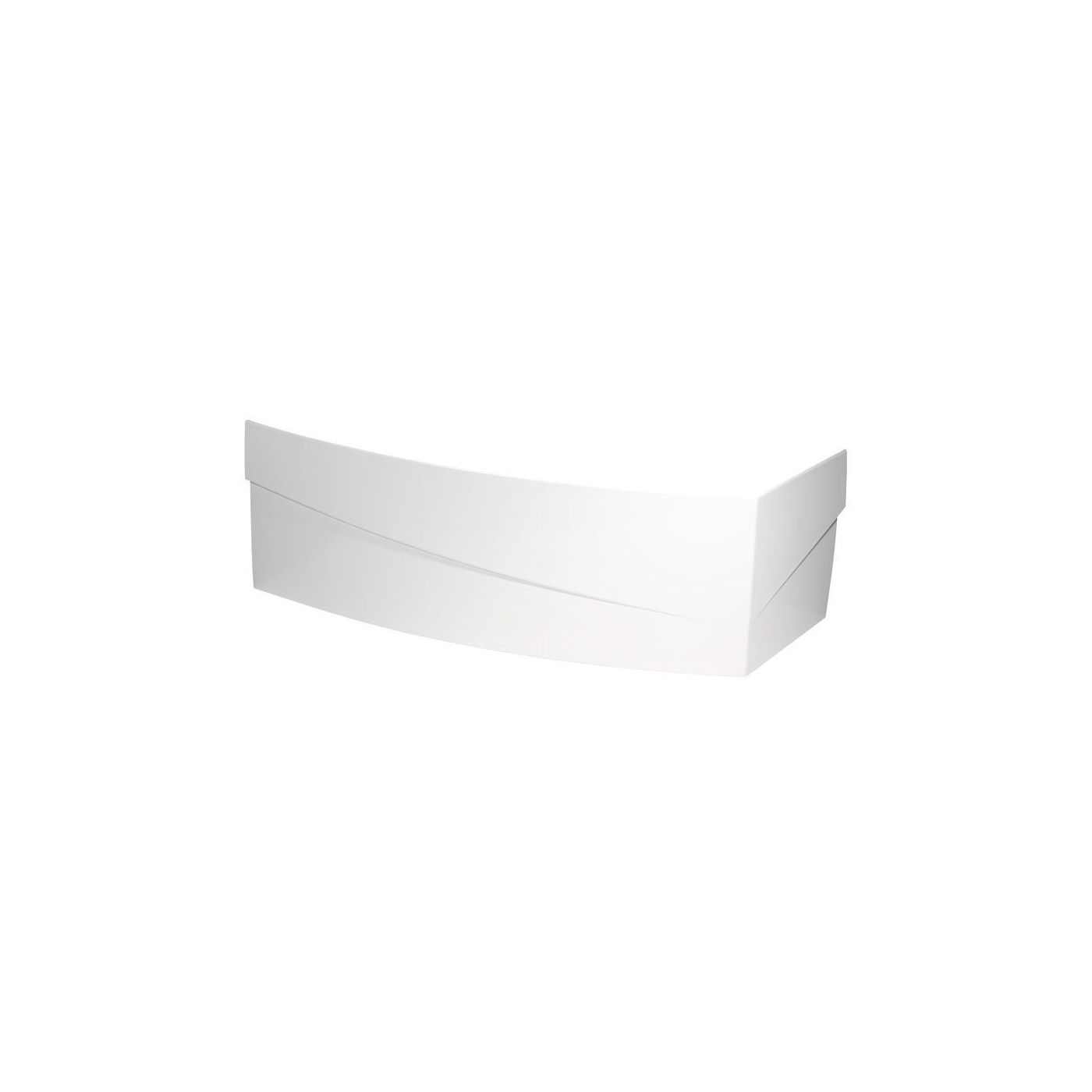 Polysan Evia links 170 hoek voorzetpaneel ABS- acryl wit