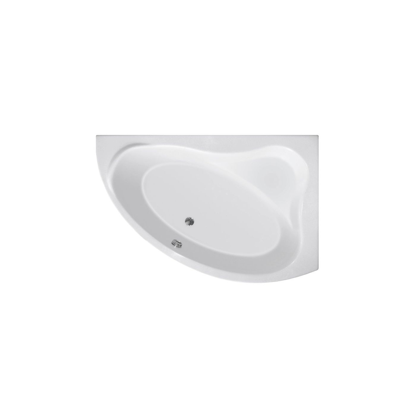 Orava bad wit zonder poten 150x90x38cm rechts