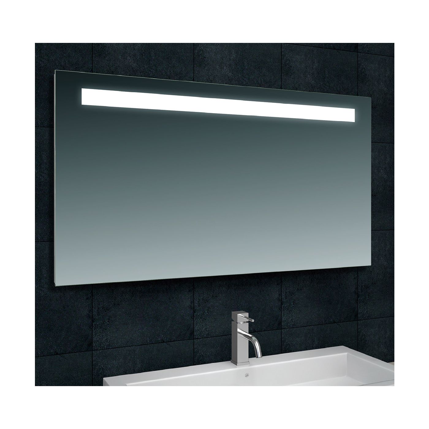 Wiesbaden Tigris spiegel rechthoek met LED 120 x 80 cm