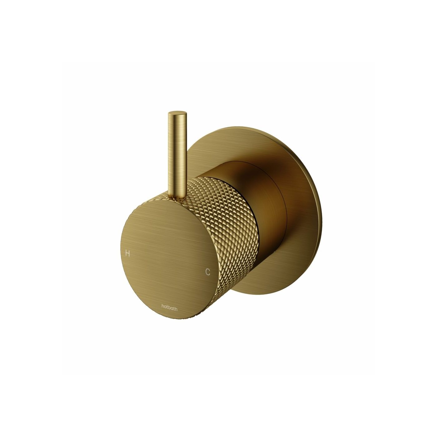 Hotbath Cobber X CX031EXT afbouwdeel voor douche mengkraan geborsteld messing PVD