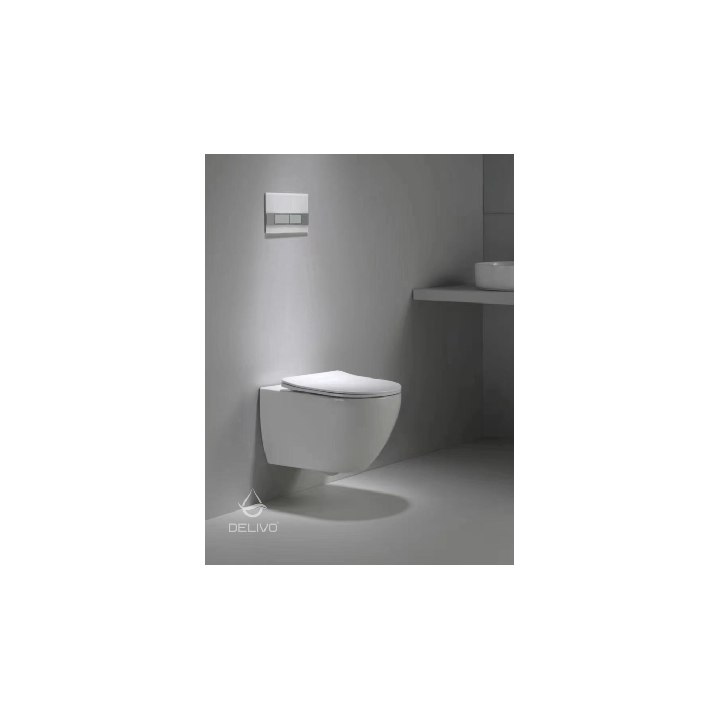 Dateg Delivo Star rimfree hangend toilet met tornadospoeling wit