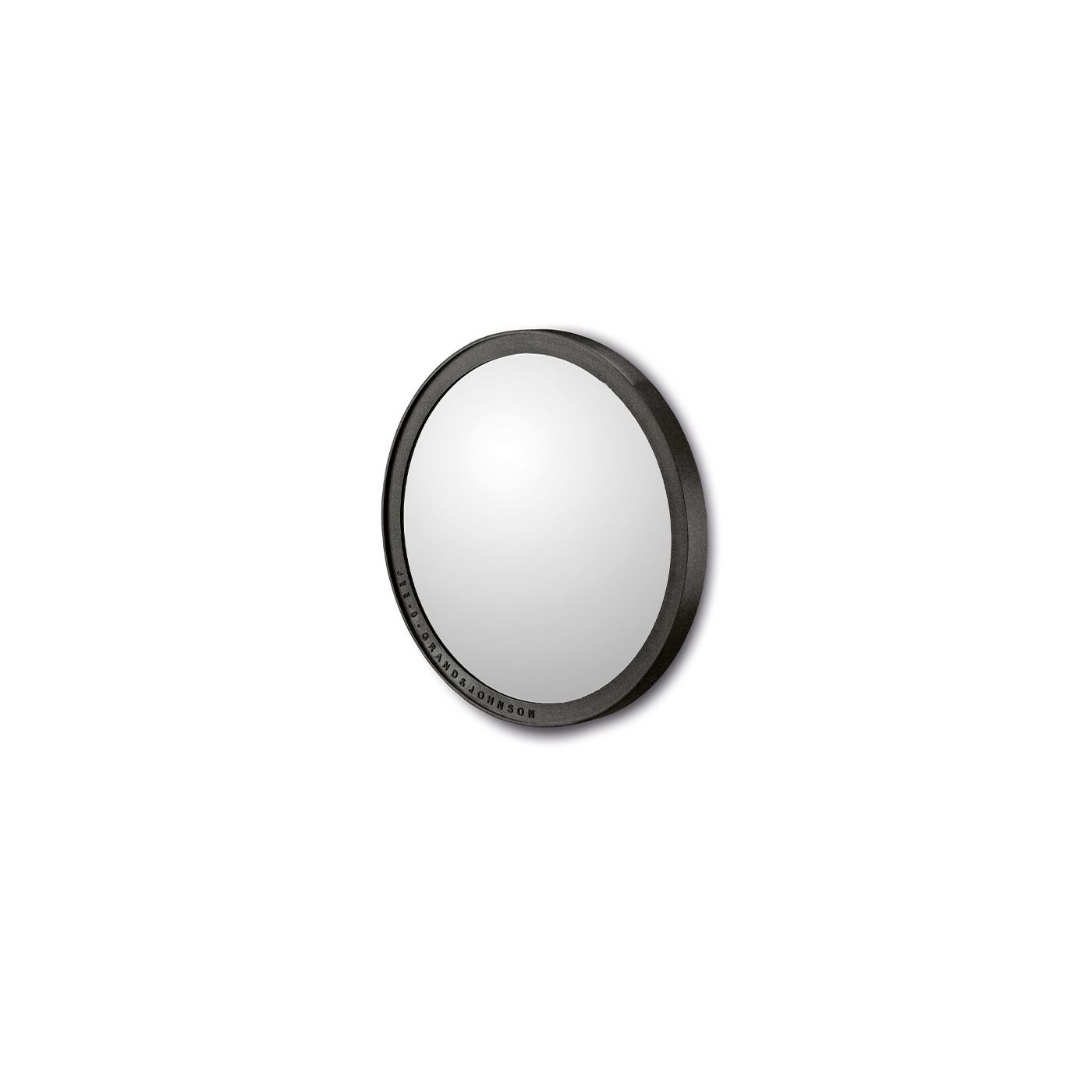 JEE-O Soho ronde spiegel 50 hammercoat zwart mat