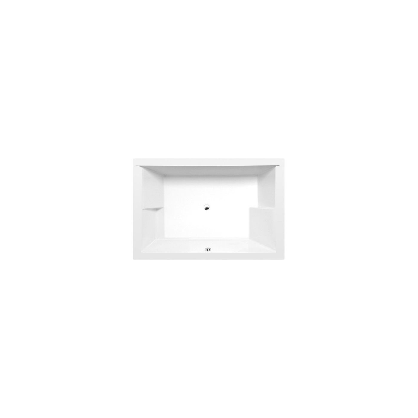 Polysan Dupla 180x120 acryl inbouw ligbad vierkant wit