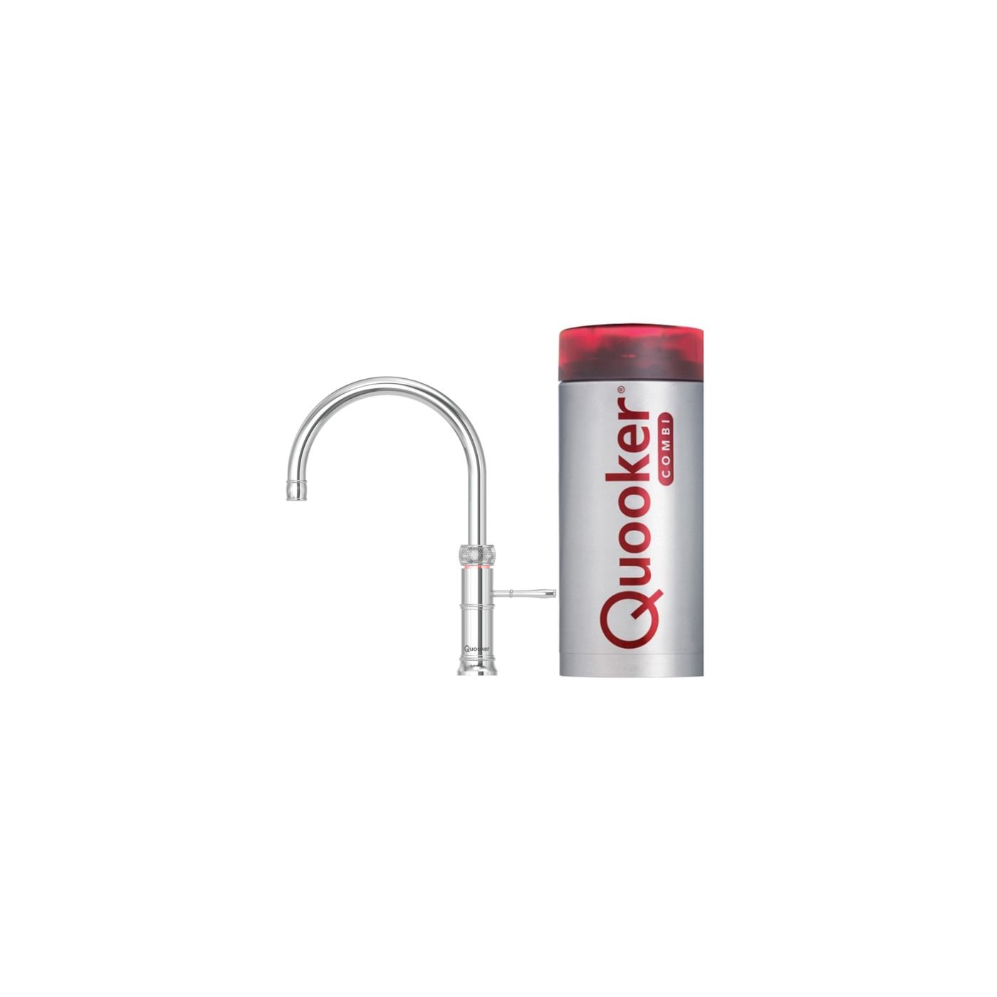 Quooker Classic Fusion Round kokend waterkraan met COMBI boiler chroom