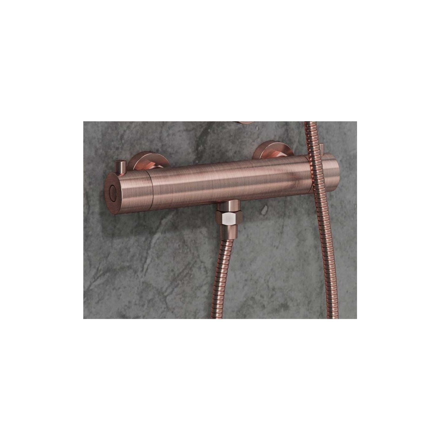 Saniclear Copper thermostatische douchekraan geborsteld koper