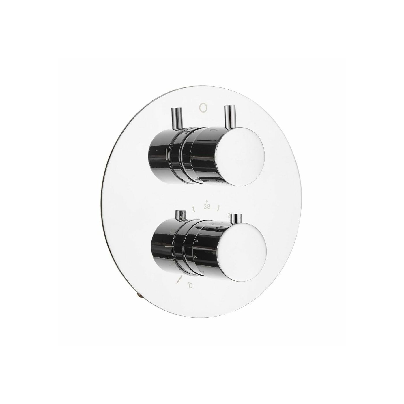 Saniclear Talpa ronde thermostatische inbouw douchekraan chroom