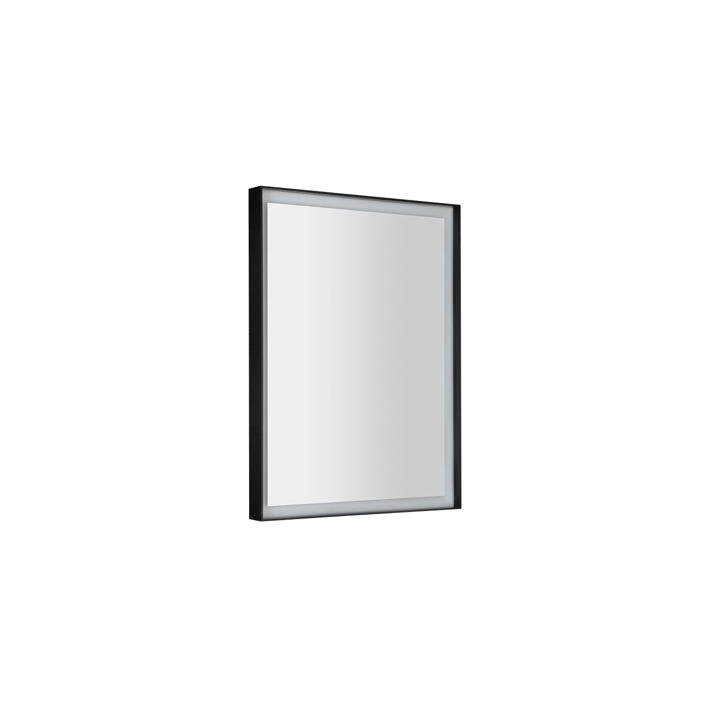 Sapho Sort spiegel met achter LED verlichting 47x70 mat zwart
