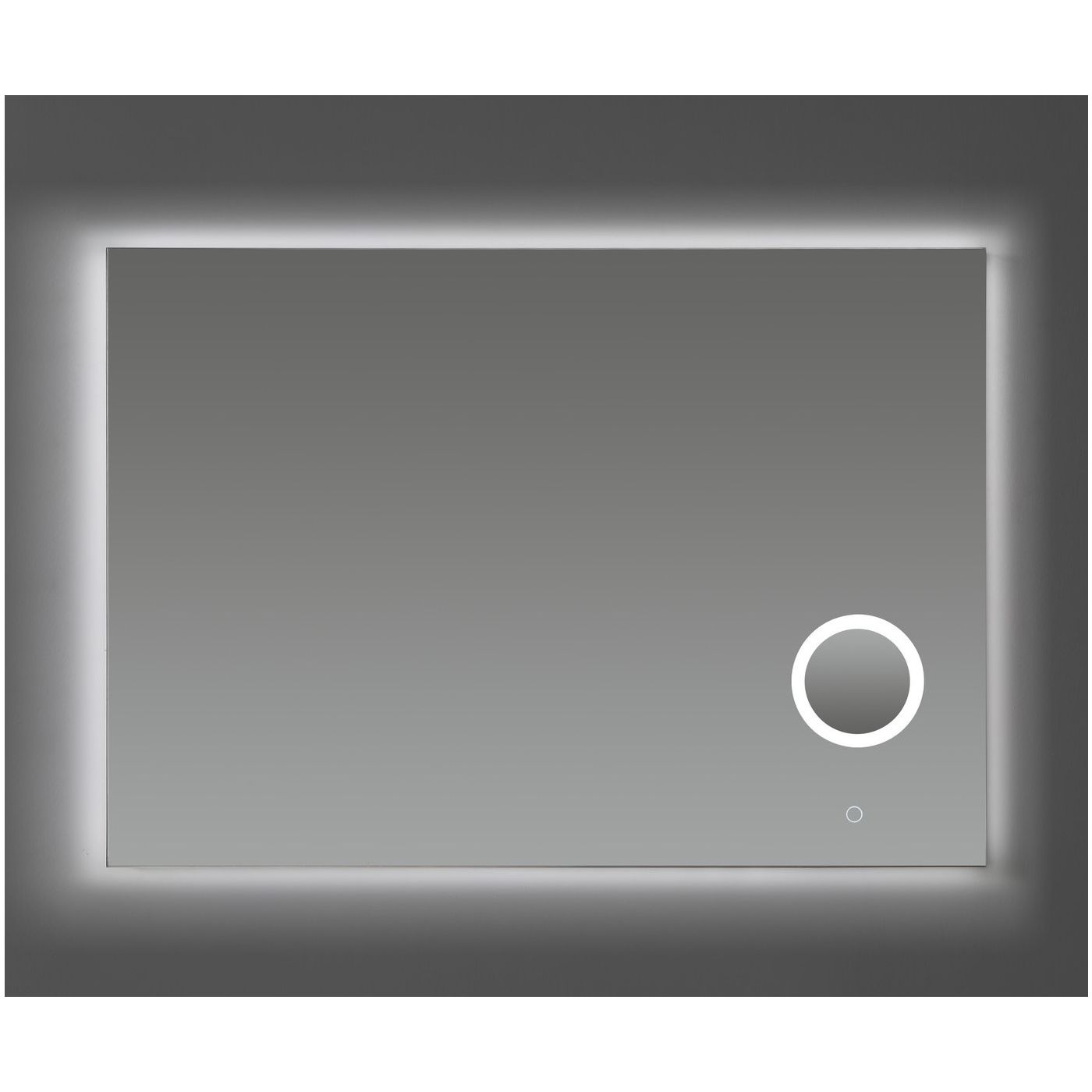Neuer spiegel met scheerspiegel, verlichting en spiegelverwarming 100x70