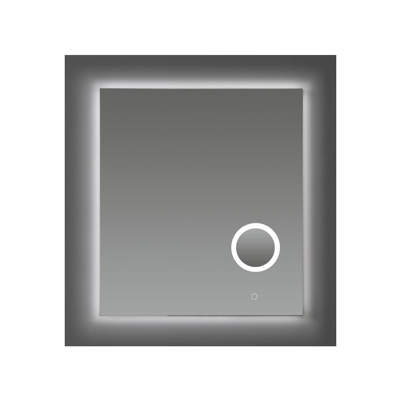 Neuer spiegel met scheerspiegel, verlichting en spiegelverwarming 60x80
