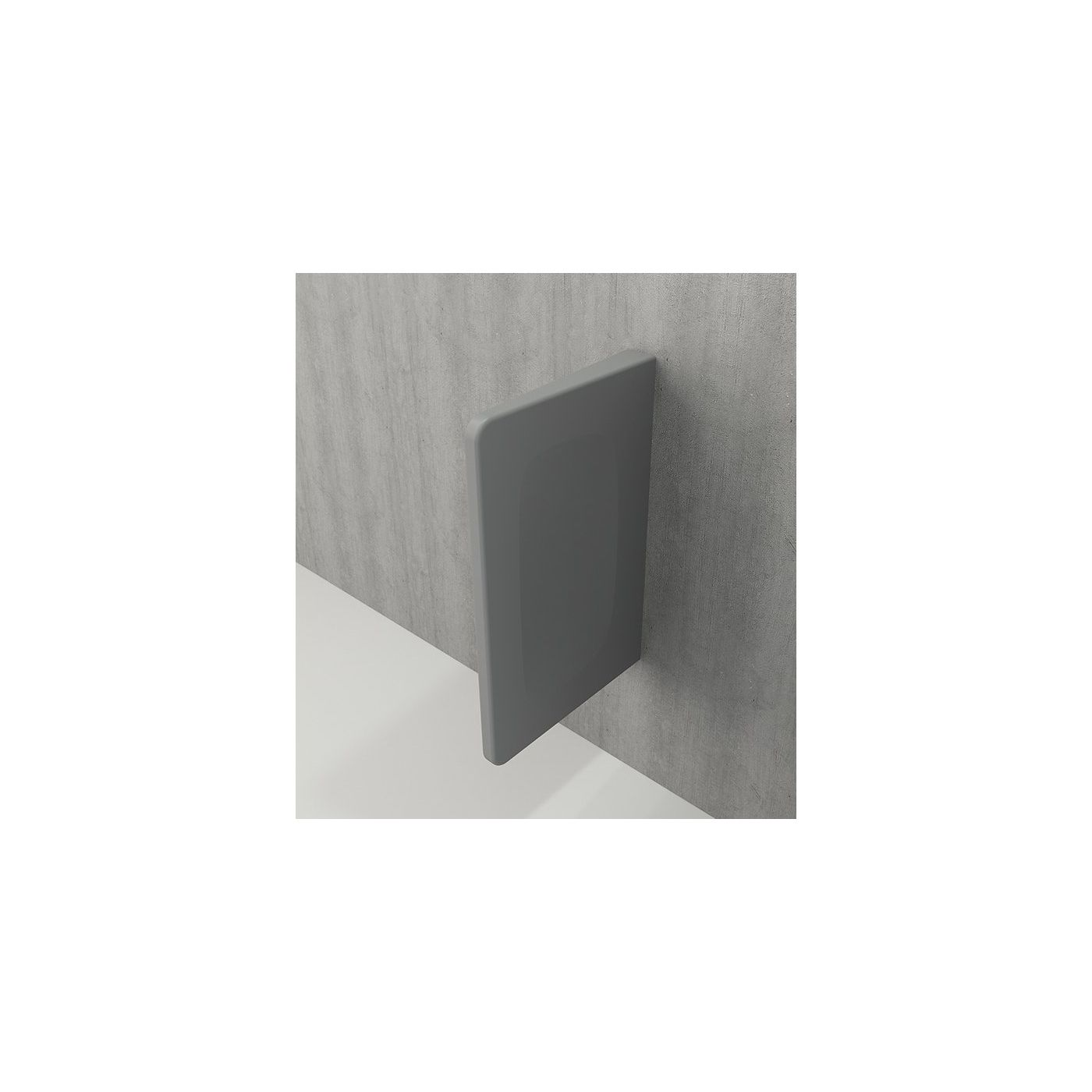 Bocchi Taormina urinoir scheidingswand 48x73 mat grijs