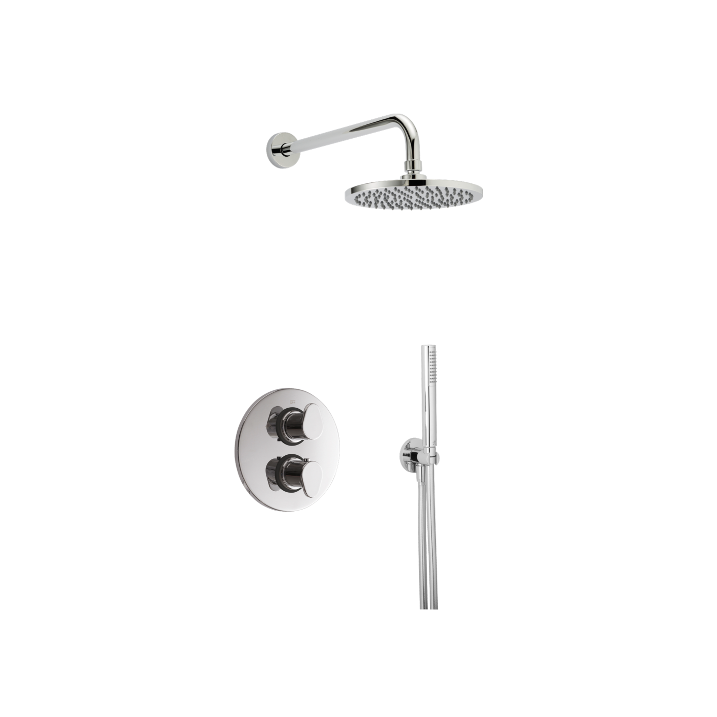 Xenz Cinca - Douche inbouwset (compleet) chroom incl. Tec-Box