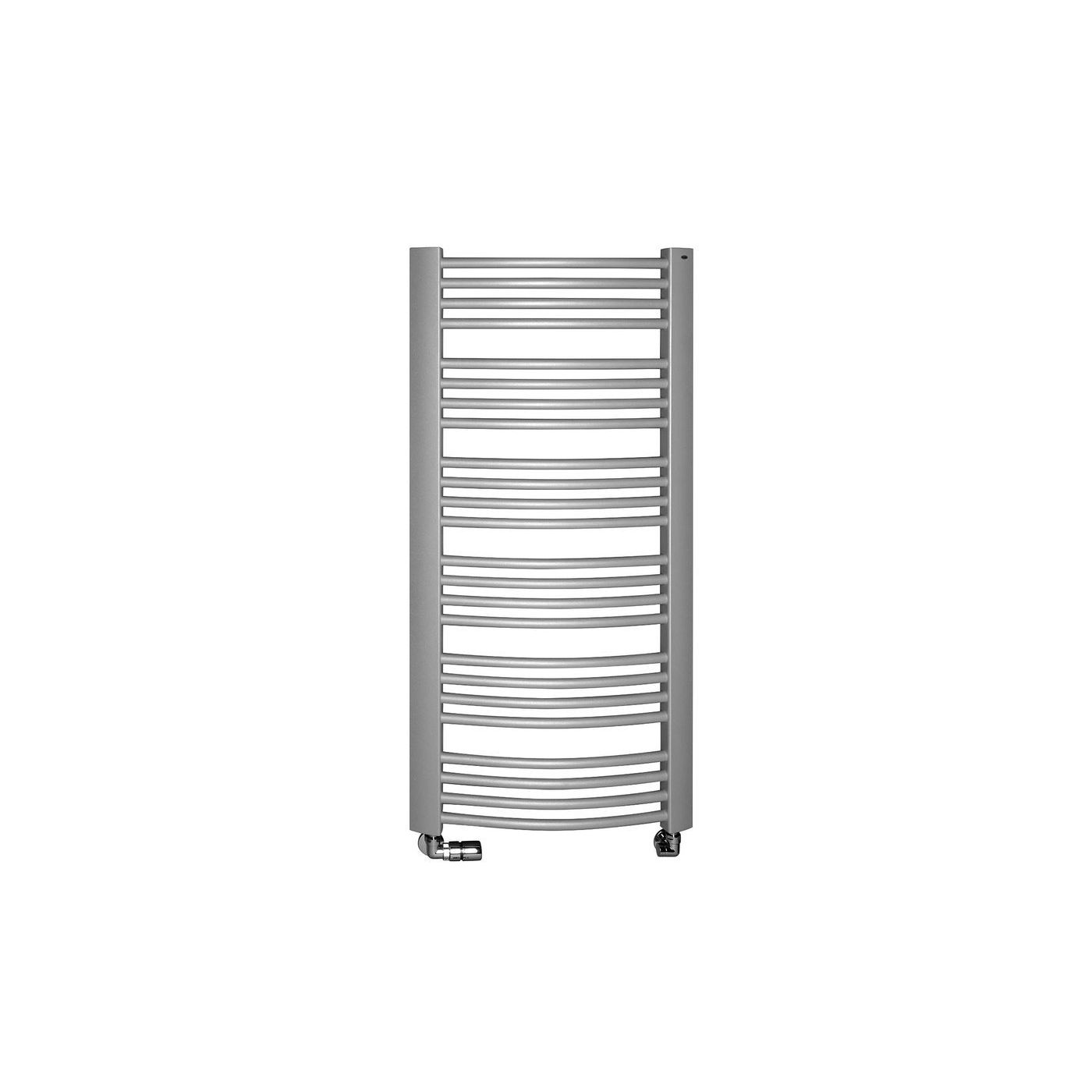 Egeon Handdoekradiator 60x125 cm 739W structuurzilver