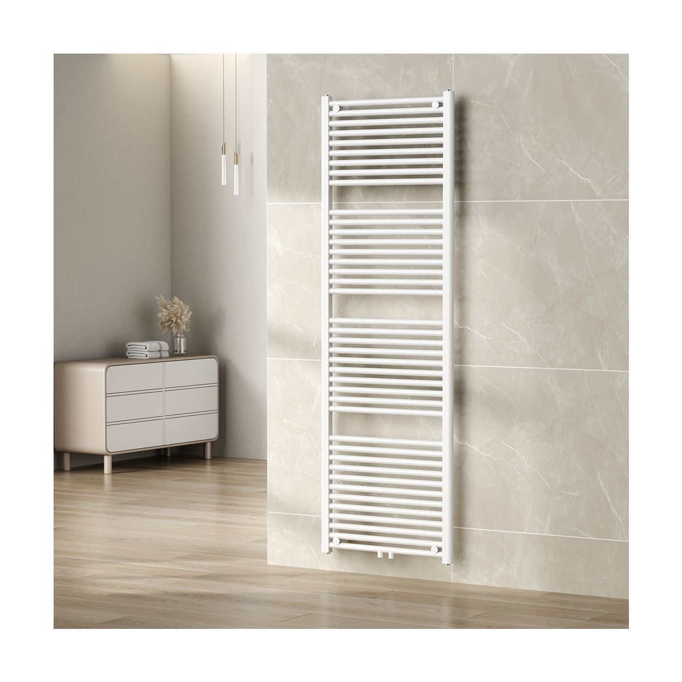 Wiesbaden Elara sierradiator 181,7 x 45,0 cm glans wit