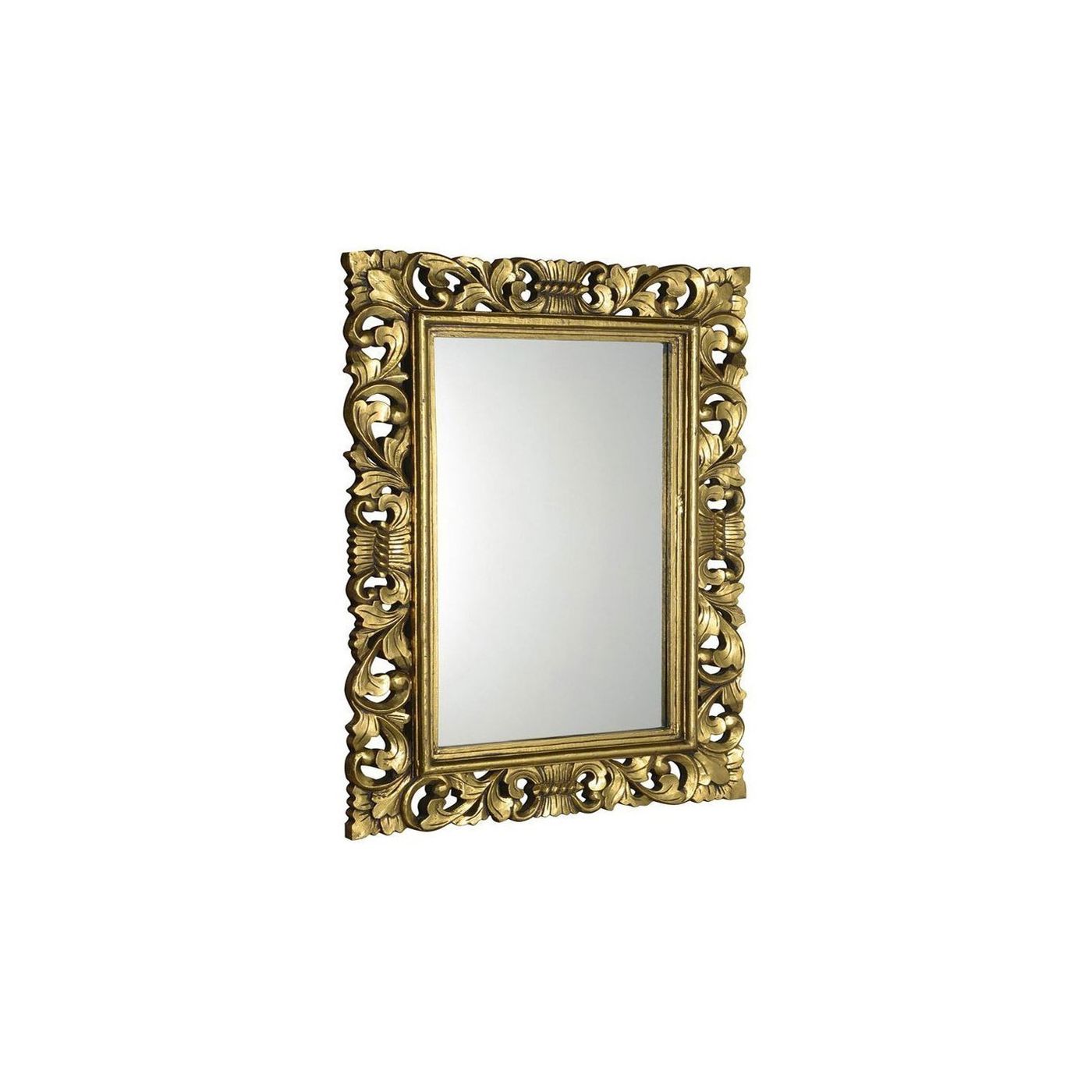 Scule spiegel met frame 70x100cm goud antiek