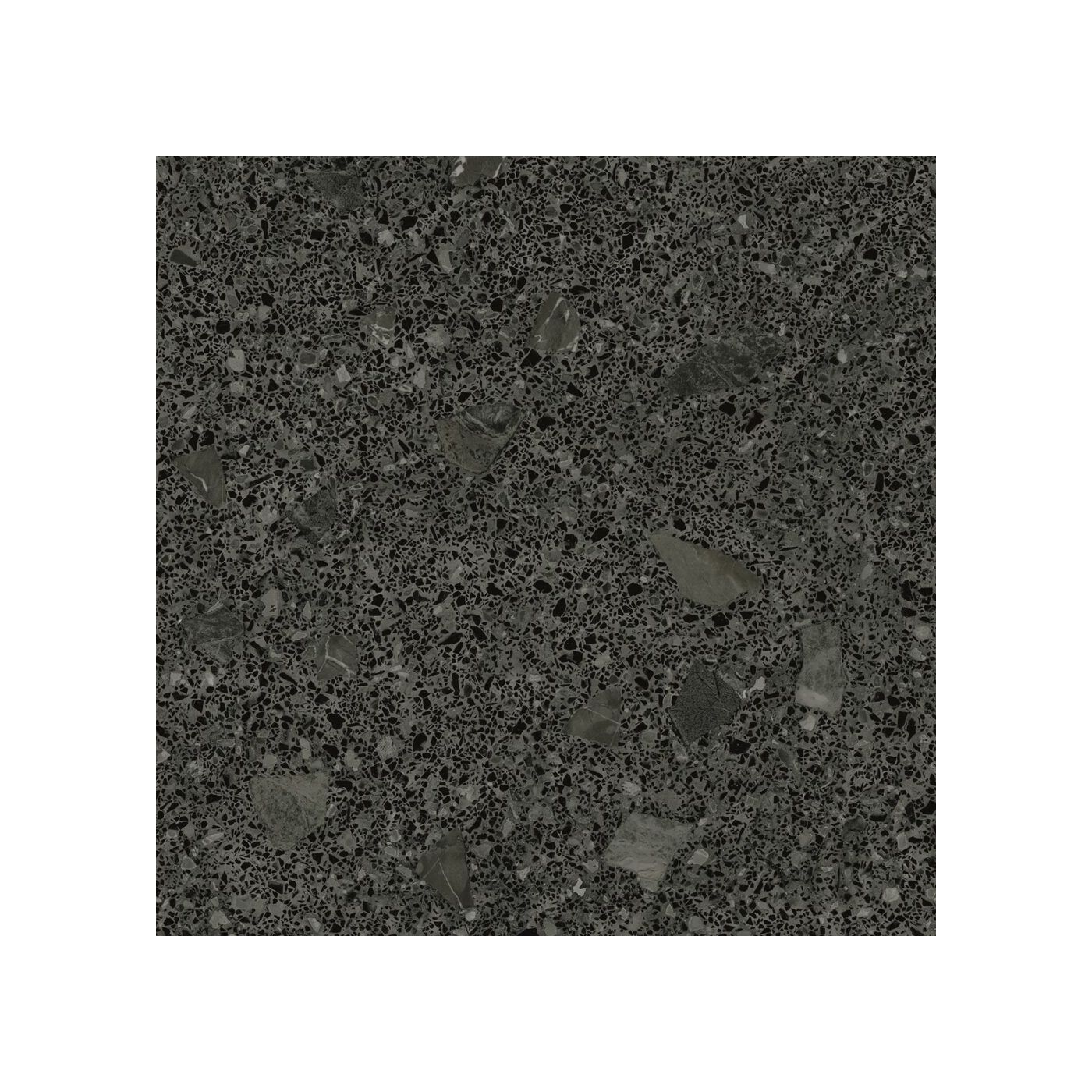 Arcana Miscela-R Grafito terrazzo vloertegel 80x80 zwart