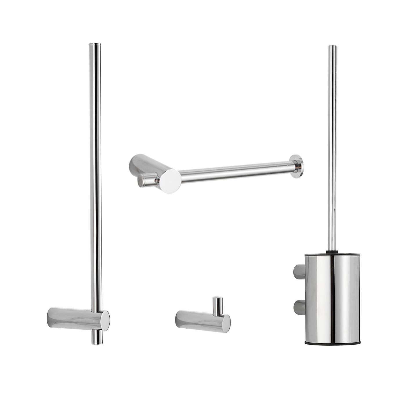 Saniclear Academy toiletaccessoires set chroom