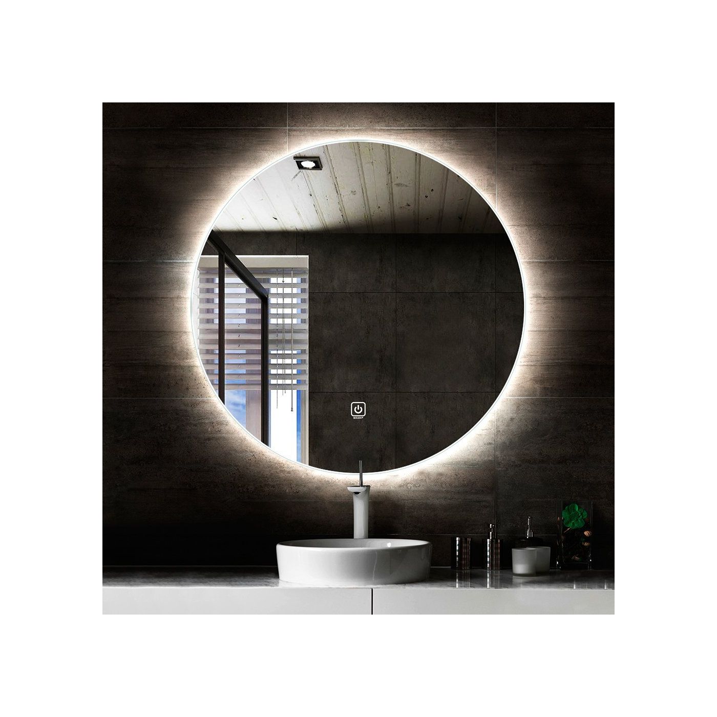 Saniclear Circle ronde spiegel met LED verlichting 90 cm
