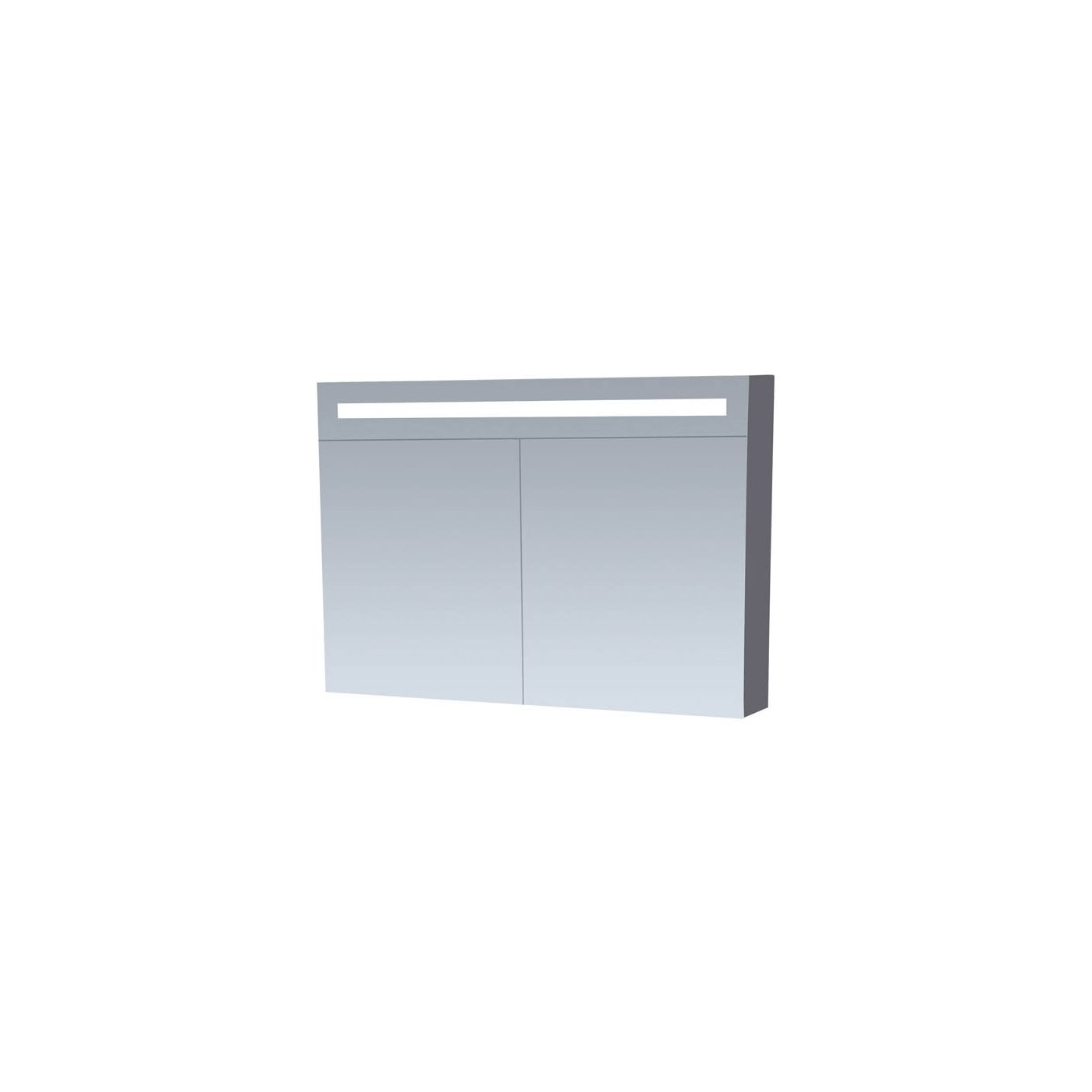Tapo New Future spiegelkast Grijs 100cm dubbelzijdige spiegels, verlichting, & stopcontact