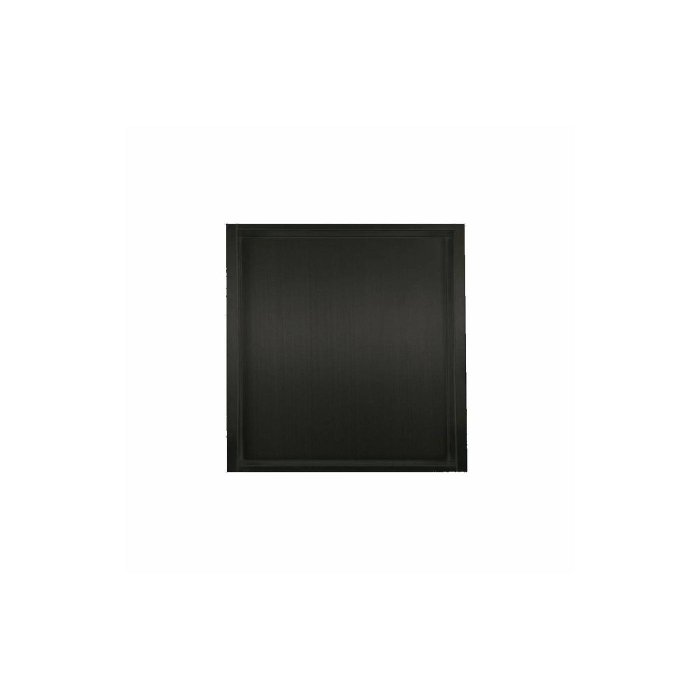 Wiesbaden inbouwnis 30x30x7 cm RVS mat zwart