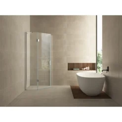 Afbeelding 1 Wiesbaden Pento cabine met 1 draaideur 900 x 900 x 2000 x 8 mm nano helder glas/chroom