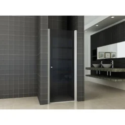 Afbeelding 1 Wiesbaden Between nisdeur 800 x 2000 x 8 mm nano rookglas/chroom