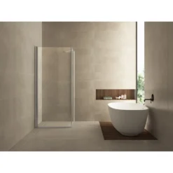 Afbeelding 1 Wiesbaden Salone cabine met 1 draaideur 900 x 900 x 2000 x 8 mm nano helder glas/chroom