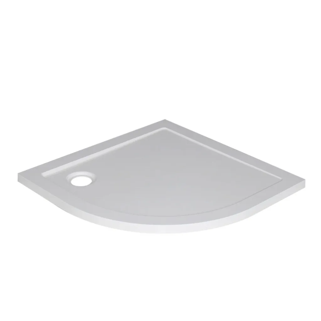 Afbeelding 1 Xellanz luxe douchebak SMC 1/4 rond 900x900x40 inbouw wit