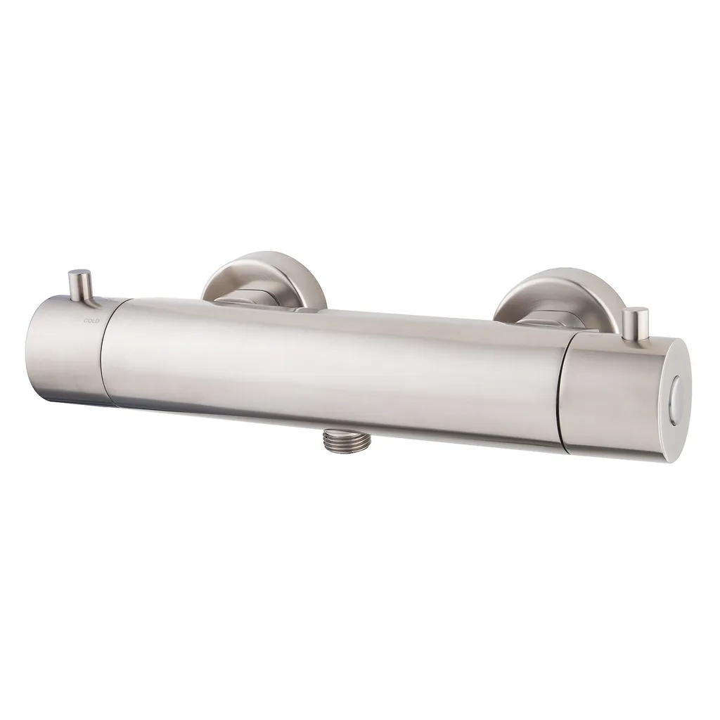 Afbeelding 1 Wiesbaden Caral Cool Touch thermostatische douchemengkraan geborsteld staal