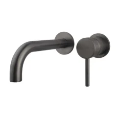 Afbeelding 1 Wiesbaden Caral afbouwdeel eenhendel wastafelkraan met coldstart gunmetal