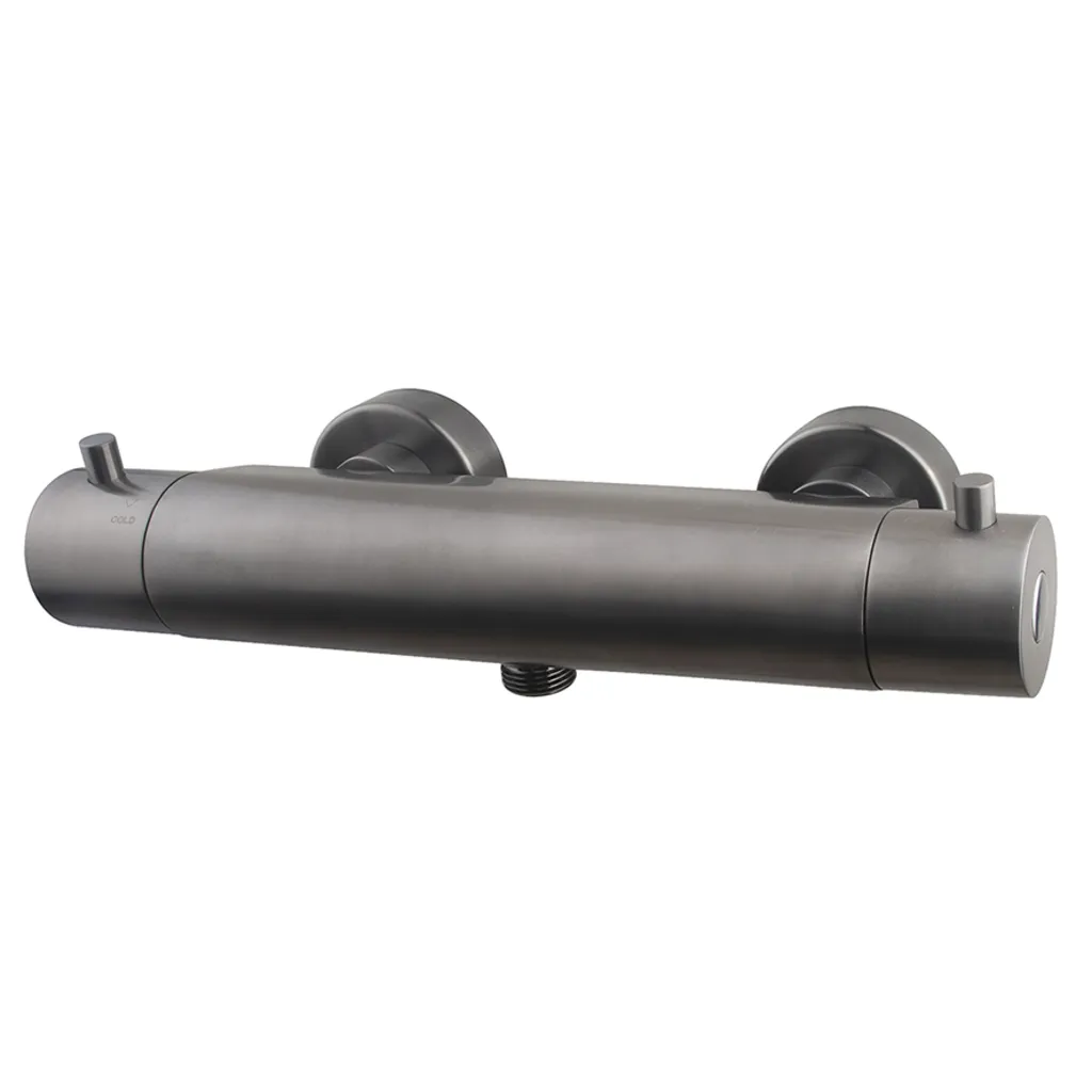 Afbeelding 1 Wiesbaden Caral Cool Touch thermostatische douchemengkraan gunmetal