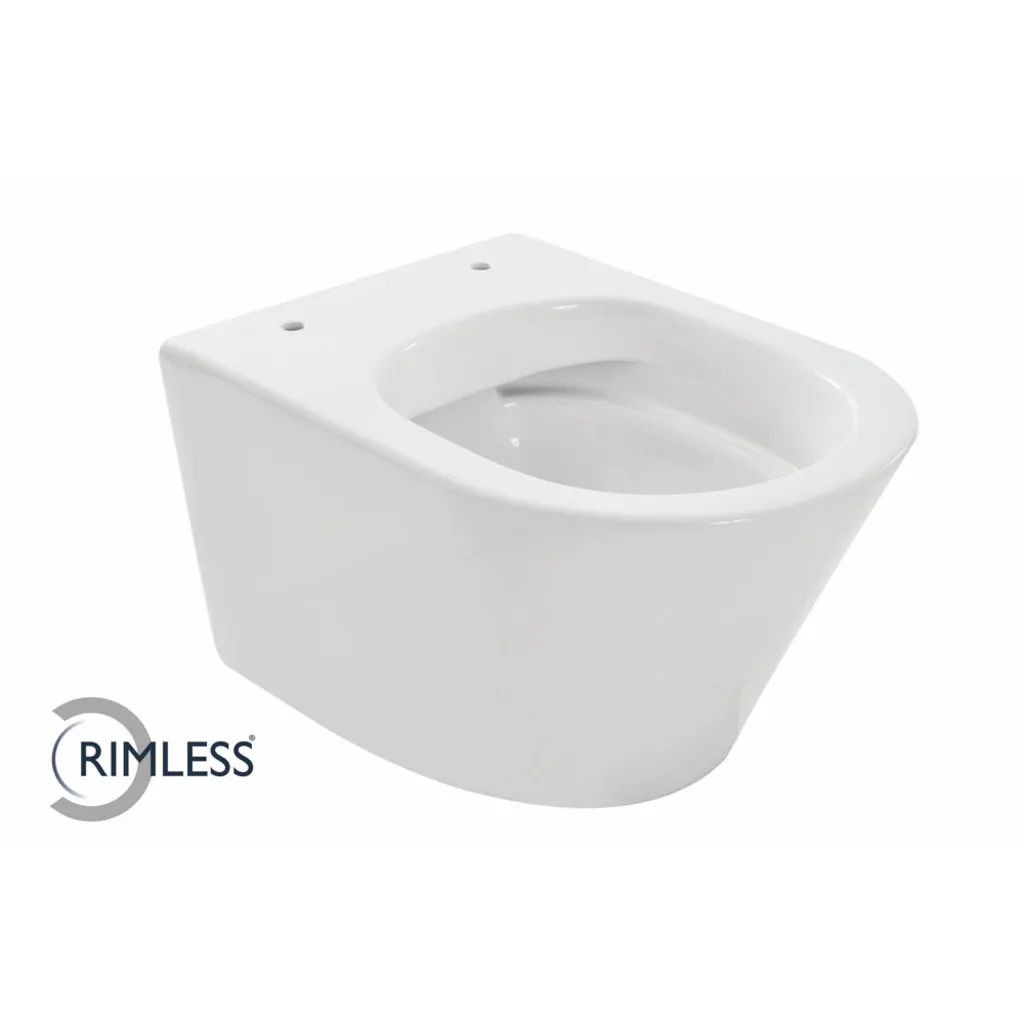 Afbeelding 1 Wiesbaden Vesta junior wandcloset rimless verkort glans wit