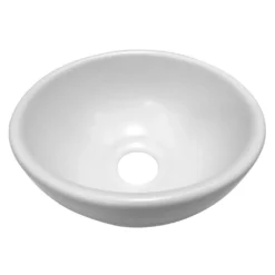Afbeelding 1 Wiesbaden Consilio waskom rond 20 x 9 cm keramiek glans wit