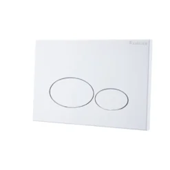 Afbeelding 1 Wiesbaden X32 Metal drukplaat voor inbouwreservoir mat wit
