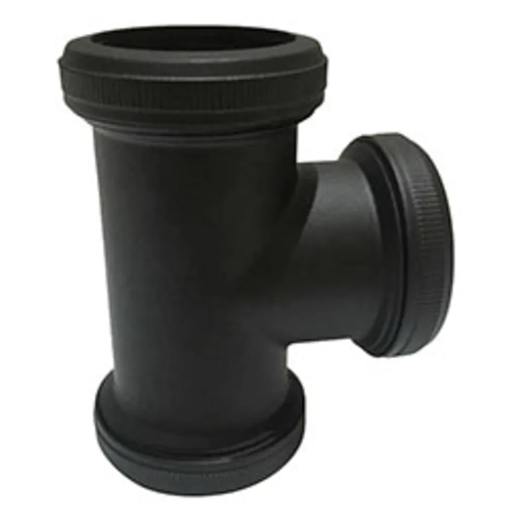 Afbeelding 1 Riko UniMatch buisverbinder T-stuk 32 mm mat zwart