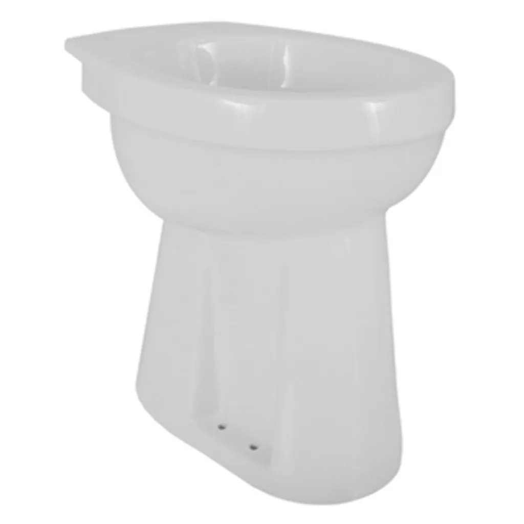 Afbeelding 1 Xellanz Toiletpot verhoogd staand AO 46 x 46 cm glans wit