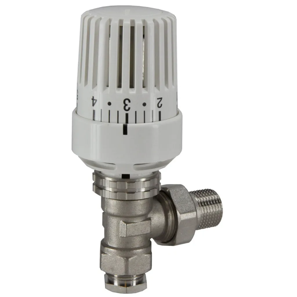Afbeelding 1 Riko thermostatische radiatorventiel 1/2''x15mm haaks