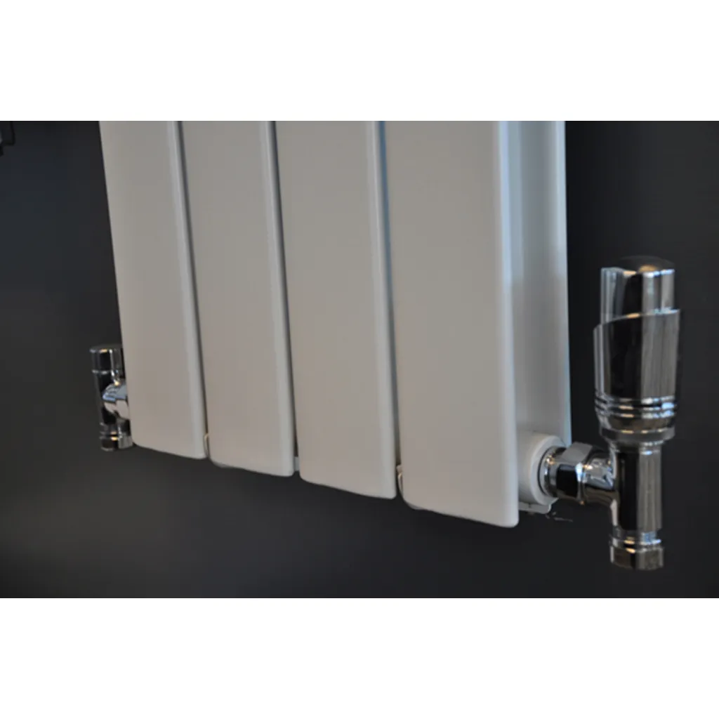 Afbeelding 1 Wiesbaden Luxe therm. rad. aansluitset haaks chroom