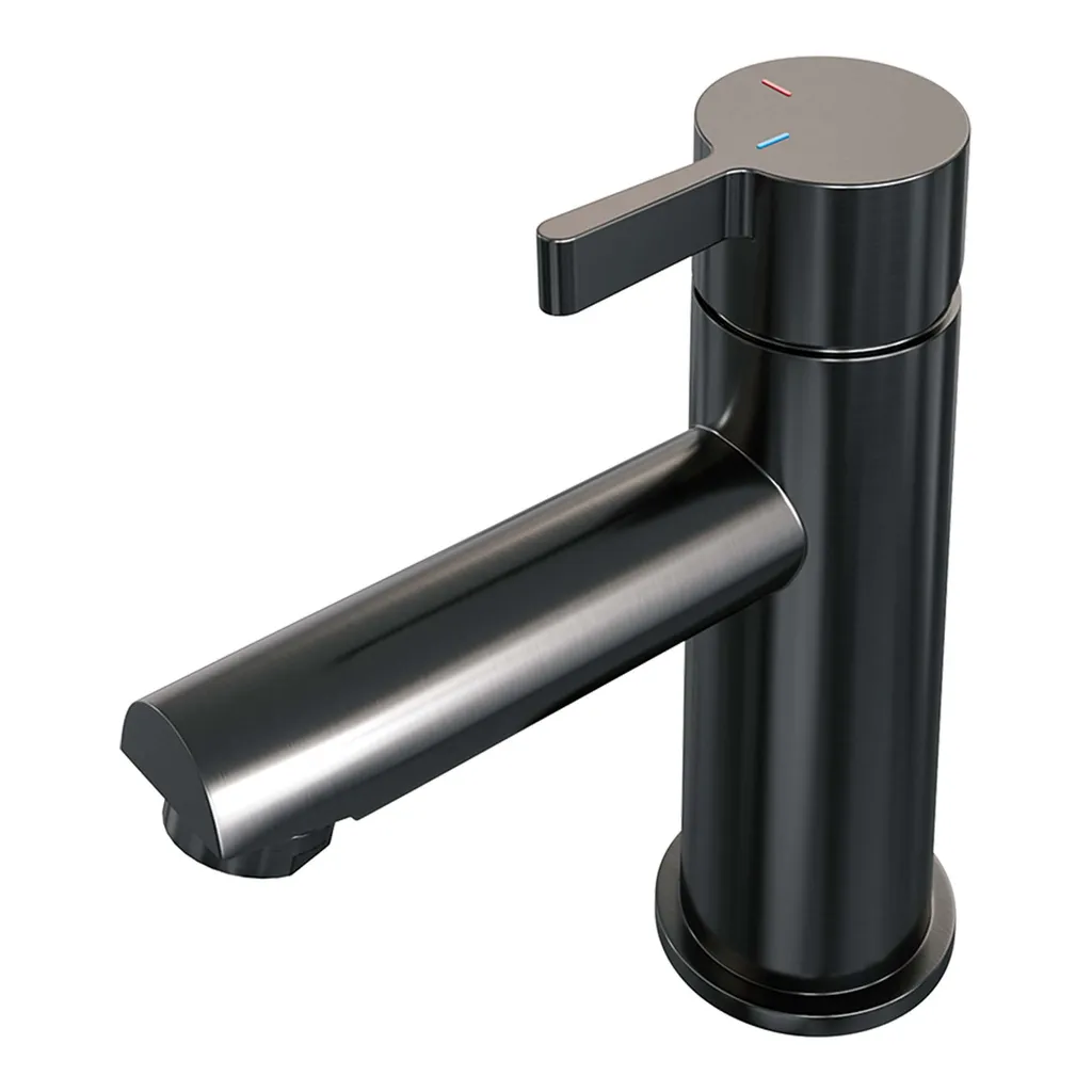 Afbeelding 1 Brauer Gunmetal Edition lage opbouw wastafelmengkraan model E gunmetal geborsteld PVD