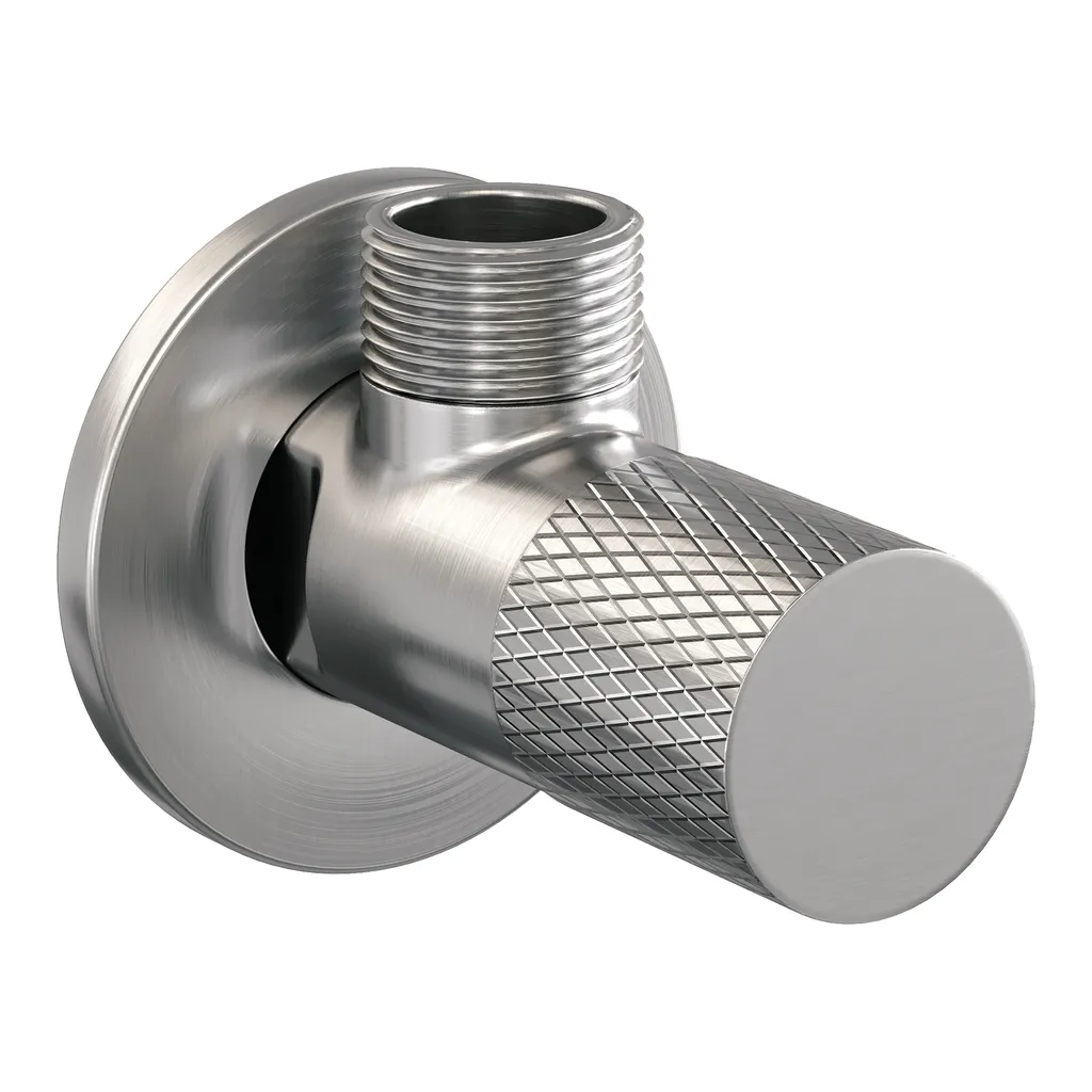 Afbeelding 1 Brauer Brushed Carving hoekstopkraan RVS geborsteld PVD